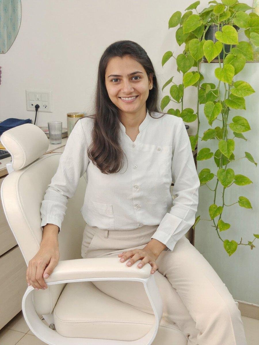 Dr. Bhumi Patel, founder of Divine Dental & Skin Clinic, Sola, Ahmedabad